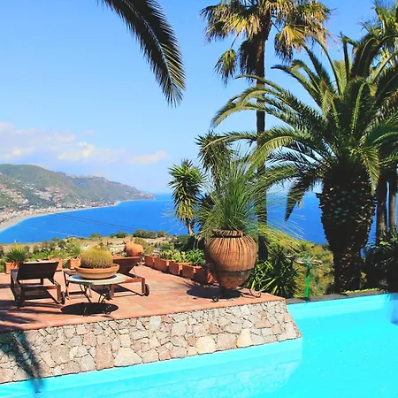 Lou Private With Panoramic Sea View Pool Taormina